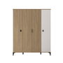 Hanah Home Neva 6404 Roble y Blanco